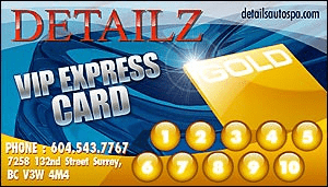 VIP gold express card